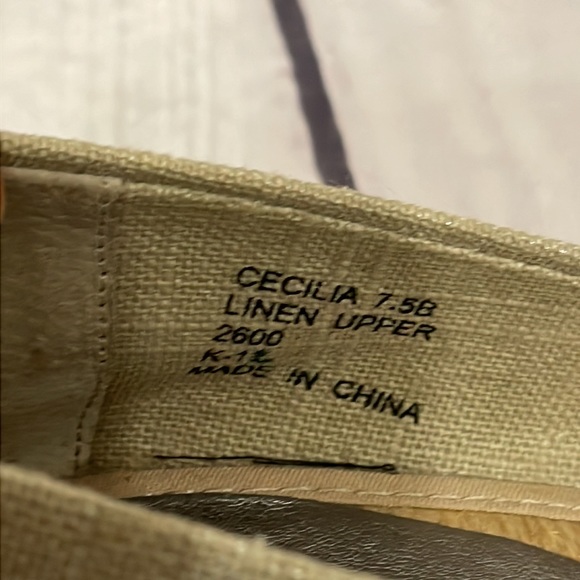 Lauren By Ralph Lauren Cecilia Pee-Toe Wedge Sandals Size 7.5 - Picture 8 of 12